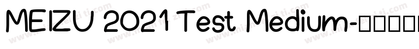 MEIZU 2021 Test Medium字体转换